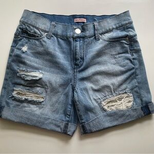 Juicy Couture Women's Ripped Blue Jean Shorts